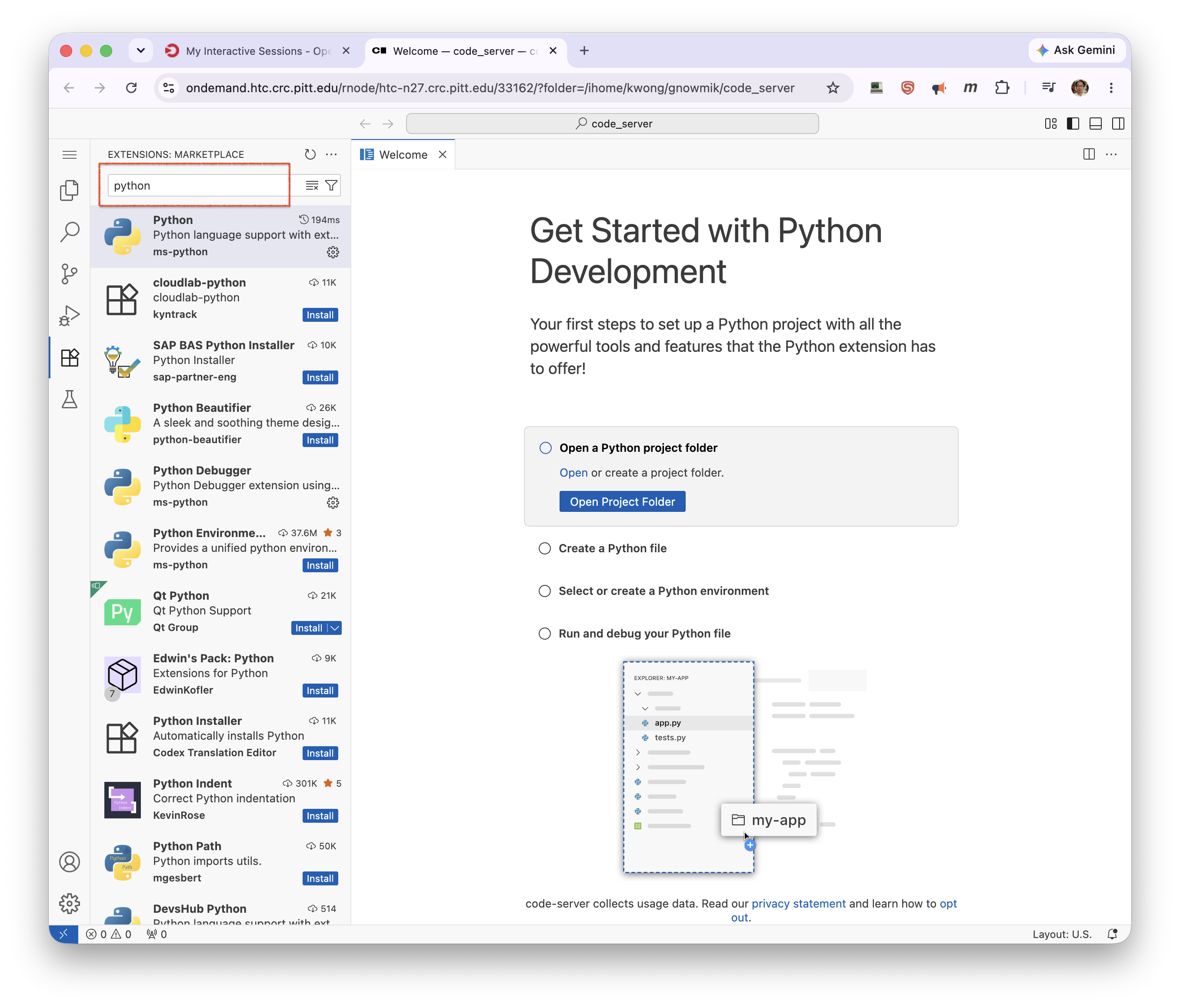 Extension: Python
