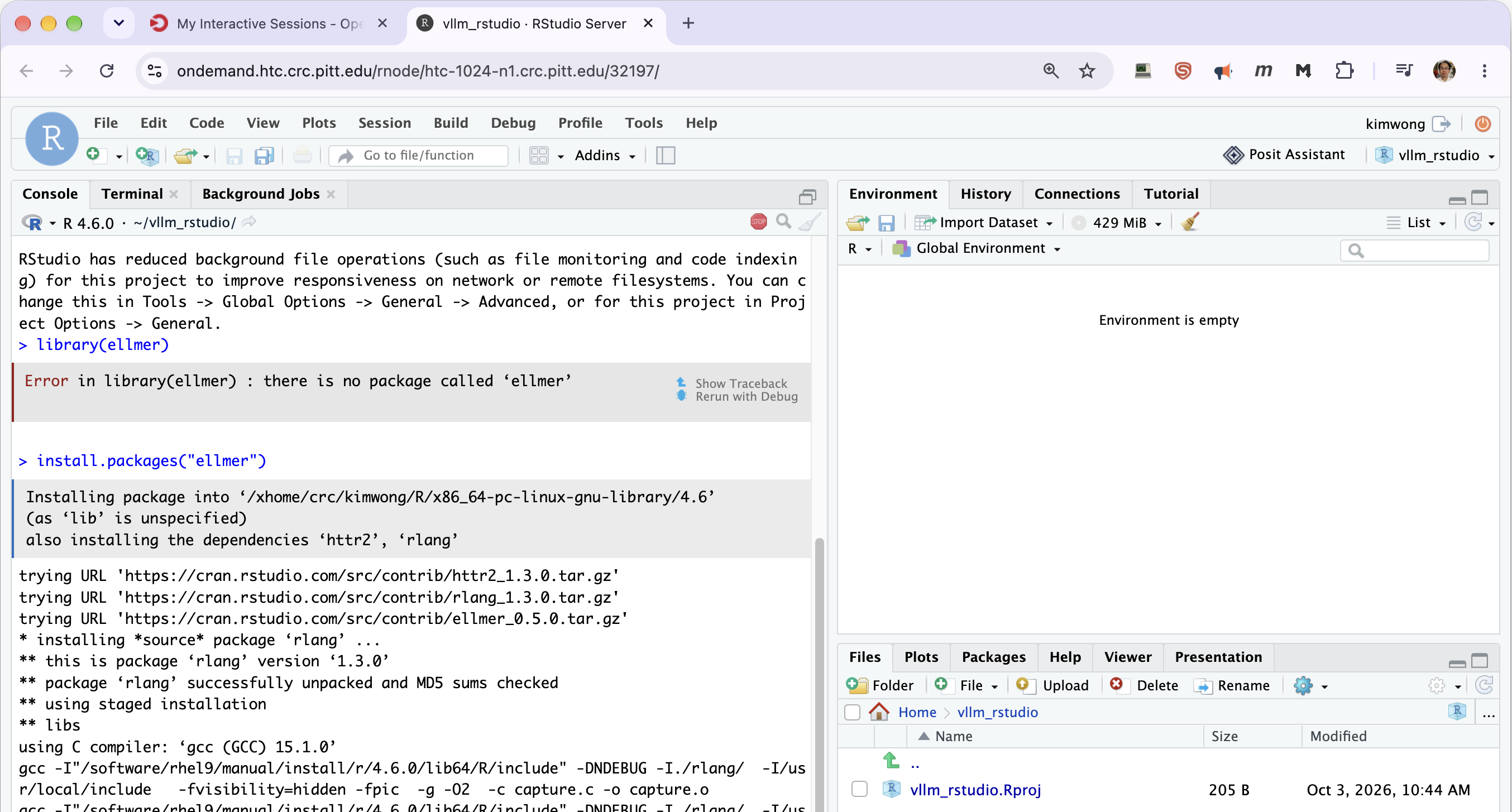 Installing ellmer and its dependencies