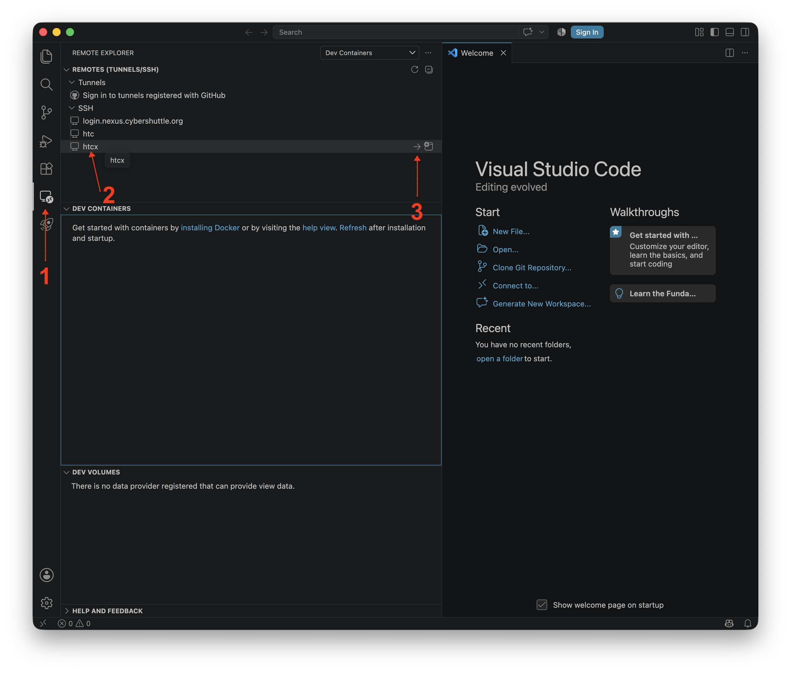 vscode remote explorer